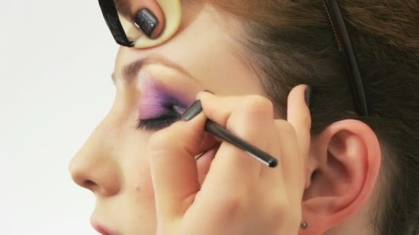 Maquiagem para um modelo
 - Filmagem, Vídeo