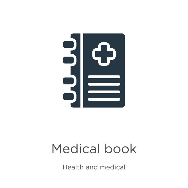 Medical book icon vector. Trendy flat medical book icon from health and medical collection isolated on white background. Vector illustration can be used for web and mobile graphic design, logo, eps10 - Vector, Image