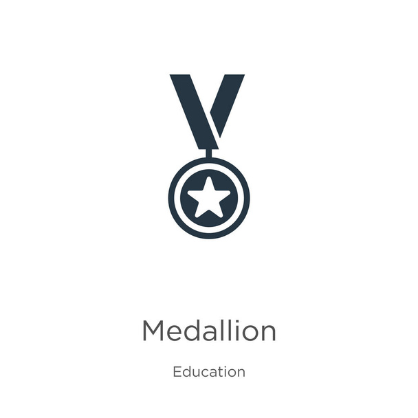 Medallion icon vector. Trendy flat medallion icon from education collection isolated on white background. Vector illustration can be used for web and mobile graphic design, logo, eps10 - Vector, Image