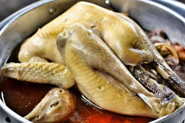 tavuk ve bitki Çin çorbası - Fotoğraf, Görsel