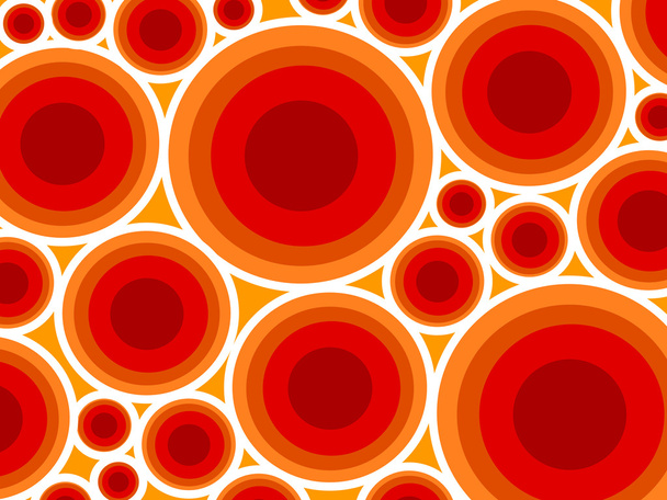 Art red Background with circles - Вектор, зображення