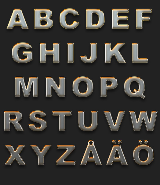 Alphabet chromé
 - Photo, image