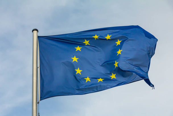 európai uniós zászlót, eu - Fotó, kép