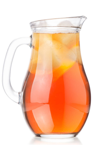 Iced kombucha tea mushroom jug, paths - Photo, Image