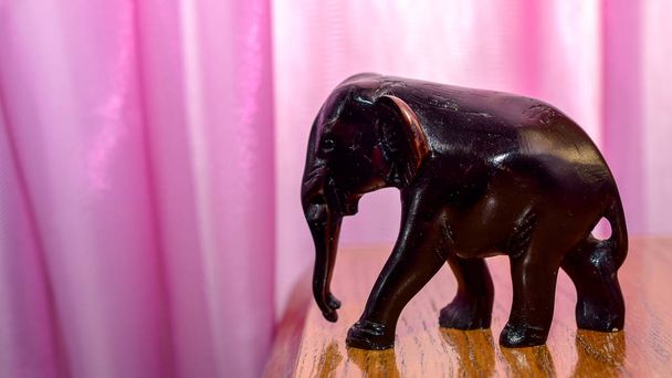 miniature figurine elephant made of semi-precious materials  - Фото, зображення