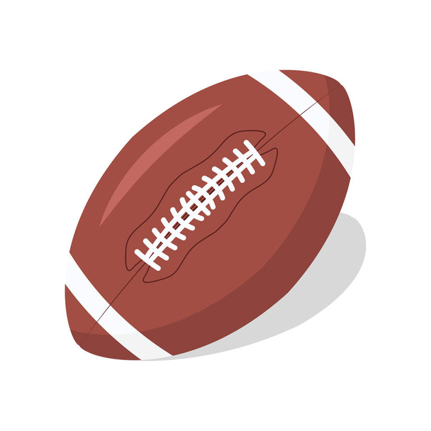Amerikan futbol topu ikonu. Rugby logosu tasarımı - Vektör, Görsel
