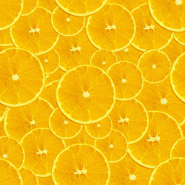 seamless set texture with juicy slices of lemon stacked on top of each other for a menu or recipe, concept of vegetarian, vitamin and wholesome food, background, pattern for textile, wallpaper - Photo, image