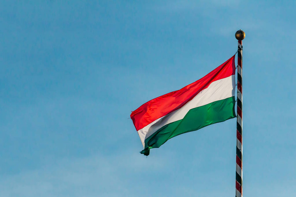 Hungarian national flag. HU - Fotó, kép