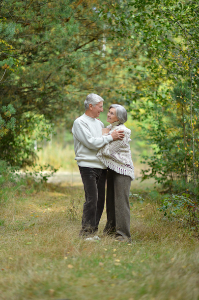 Old couple at park - Foto, Imagem