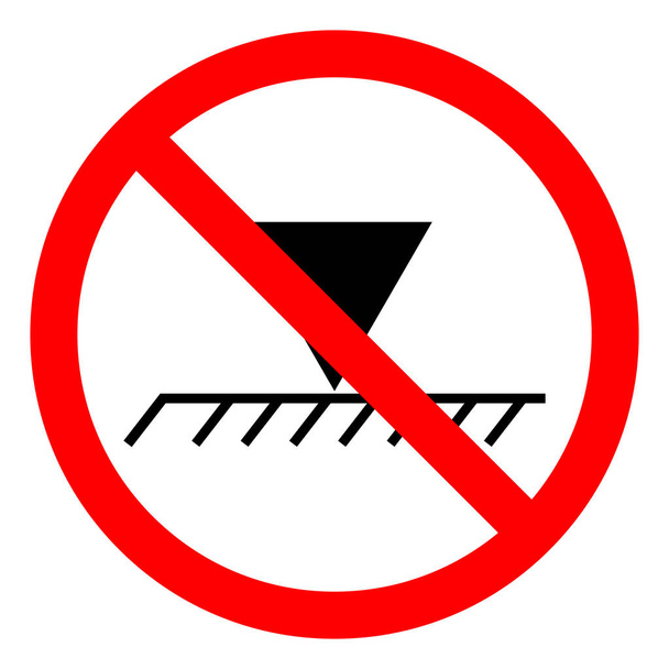Обмеження небезпеки Символ висоти над головою, Векторні ілюстрації, ізольовані на білому тлі етикетки. ЕПС10
  - Вектор, зображення