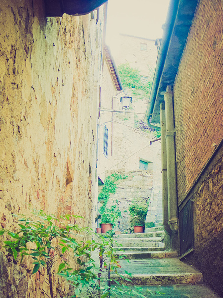 Montepulciano, Włochy retro patrząc - Zdjęcie, obraz
