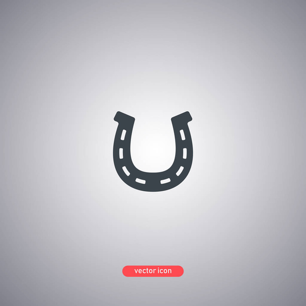 Icona a ferro di cavallo isolata su sfondo bianco. Design piatto
. - Vettoriali, immagini