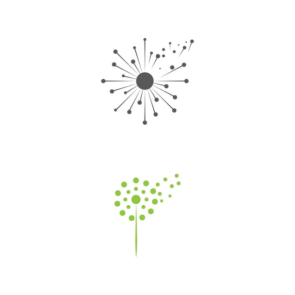 Dandelion icon Vector Illustration design Logo - Vektör, Görsel