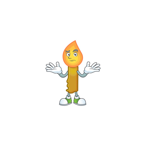 Super Cool sonriente vela de oro mascota estilo de dibujos animados
 - Vector, Imagen
