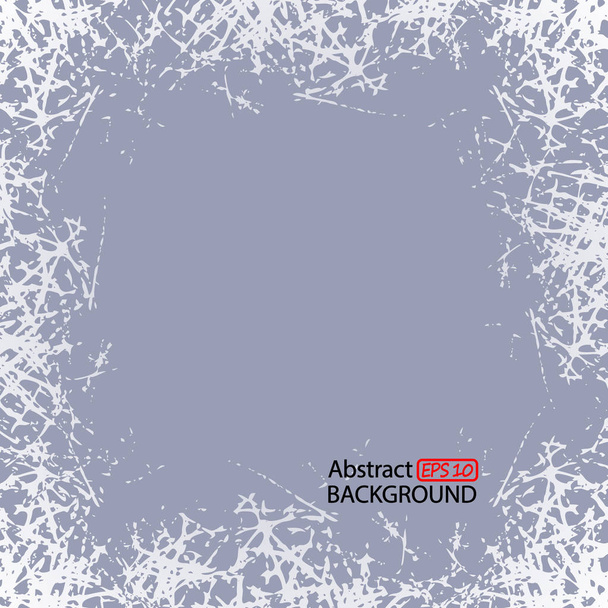 Fond de fenêtre gelé vectoriel. Carte postale d'hiver avec photo givre blanc
 - Vecteur, image