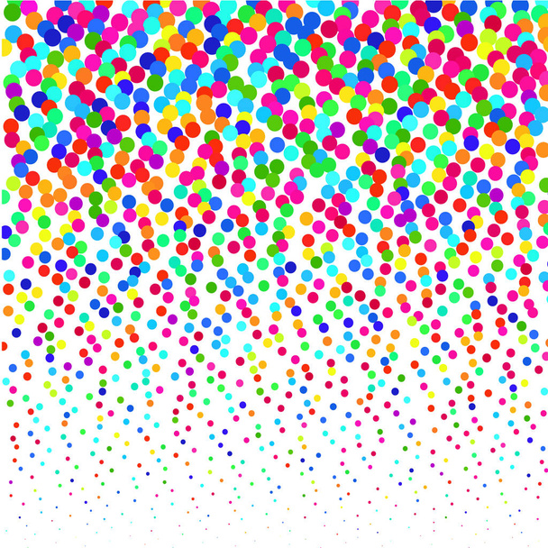 барвисті конфетті на білому тлі
       - Вектор, зображення