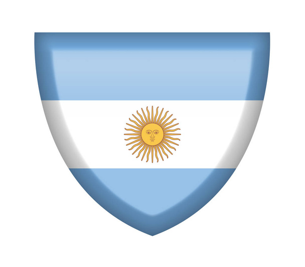 Kilpi Argentiinan lippu valkoisella pohjalla
 - Valokuva, kuva