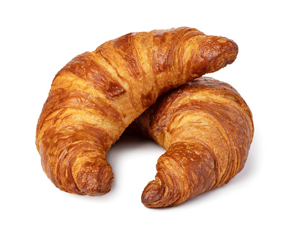 fresh croissant on white  - Photo, Image