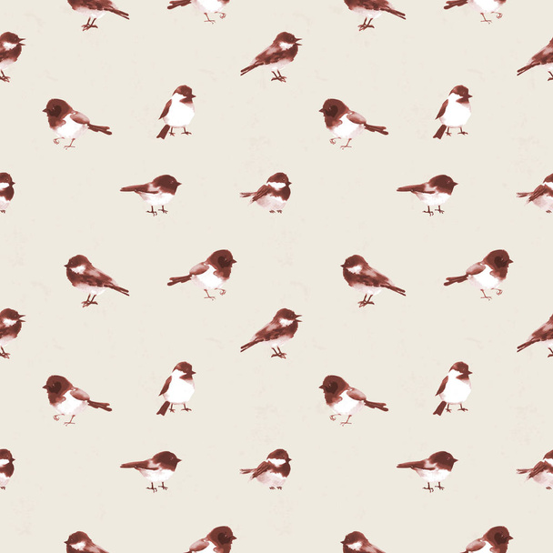 watercolor birds vector illustartion  - ベクター画像