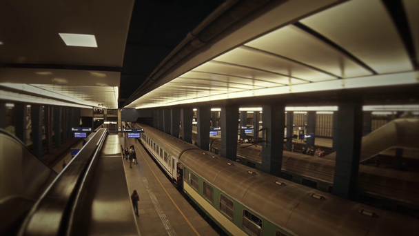 Stacja metra - Materiał filmowy, wideo