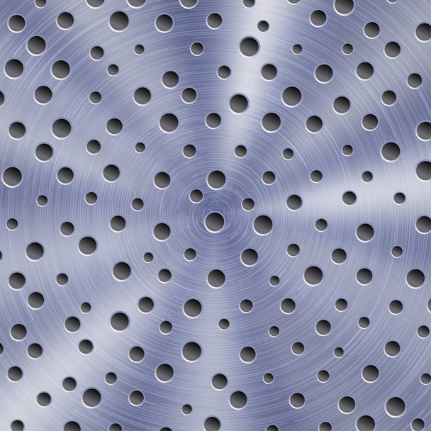 абстрактний металевий фон з круглими отворами
 - Вектор, зображення