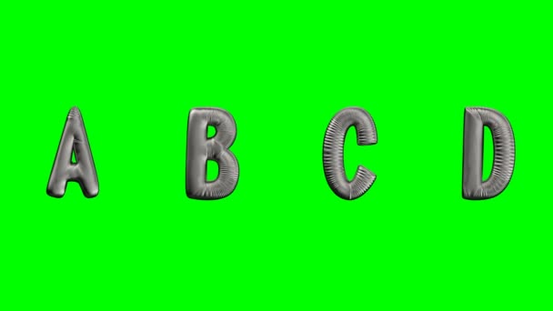 Letras del alfabeto hechas de metal fundido
 - Metraje, vídeo