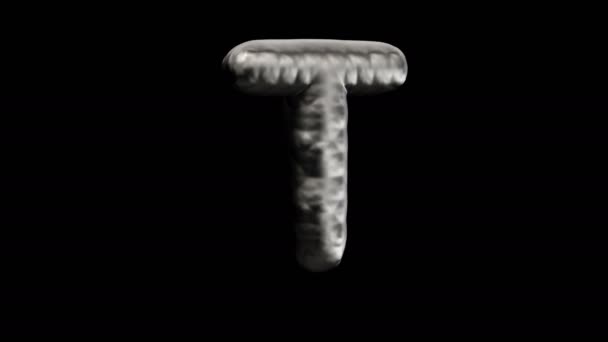 T betű fémolvasztókból - Felvétel, videó