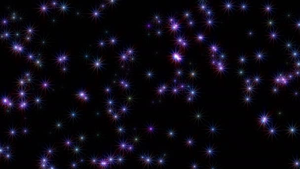 Xmas yıldızları 4k renk yanıp sönüyor - Video, Çekim