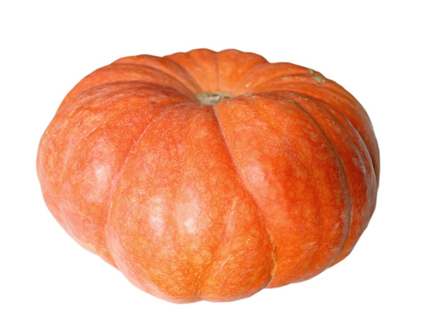 Оранжевая тыква изолирована, вид спереди
 - Фото, изображение