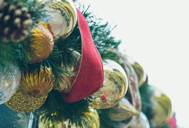 Christmas decorations; Xmas decoration background - Fotografie, Obrázek