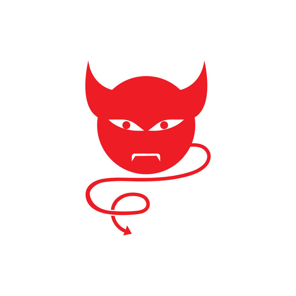 Szablon wektora logo diabła - Wektor, obraz