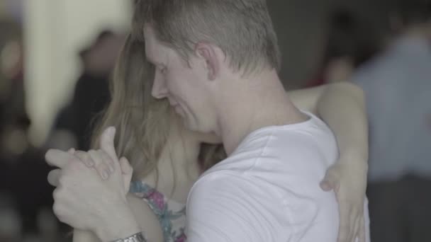 People dancers dance tango. Slow motion. Kyiv. Ukraine - Filmmaterial, Video