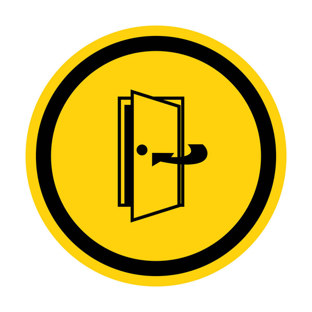 Mantenere la porta chiusa simbolo segno isolato su sfondo bianco, illustrazione vettoriale EPS.10  - Vettoriali, immagini