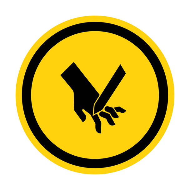 Corte de dedos Signo de símbolo de hoja en ángulo, ilustración vectorial, aislamiento en la etiqueta de fondo blanco .EPS10  - Vector, Imagen