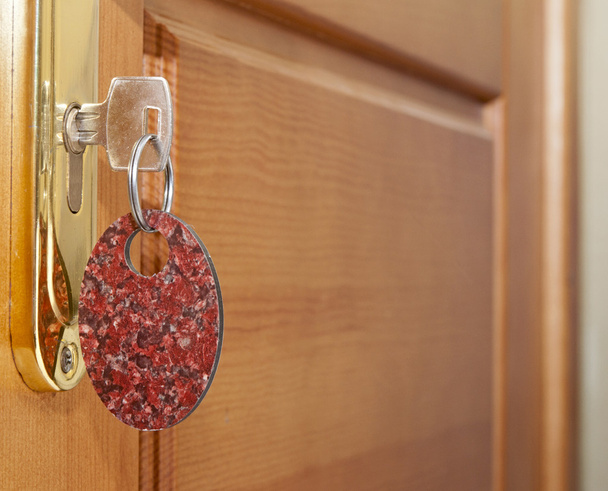 Key in door lock - Photo, Image