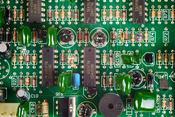 Electronic circuit board background - Photo, Image