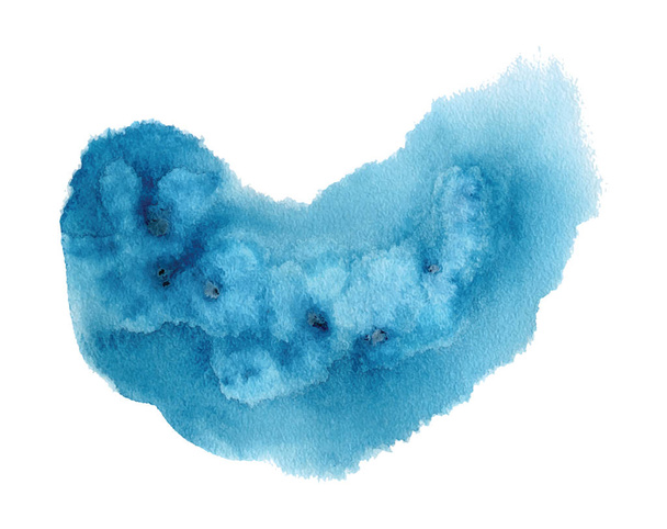 Akvarell absztrakt fröccsenés Színes festés textúra. Kék háttér - Vektor, kép