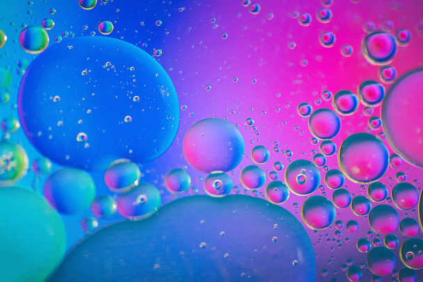 Rainbow abstract background picture made with oil, water and soap - Foto, Imagem