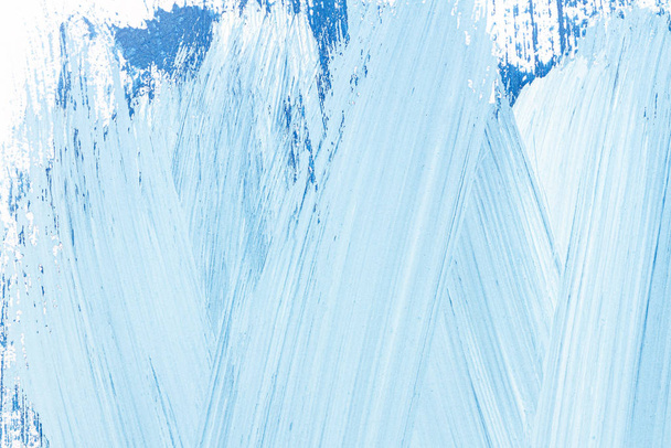Abstract brushed blue acrylic arts background - Foto, imagen