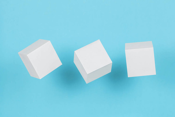 three paper cubes - Foto, imagen
