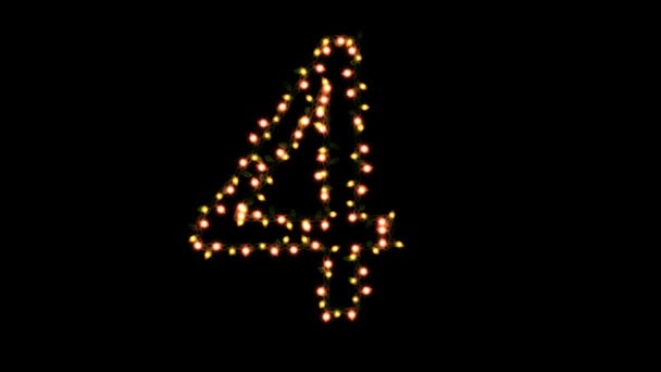 animované blikání vánočních světel se samostatným alfa kanálem, znak: 4 - Záběry, video