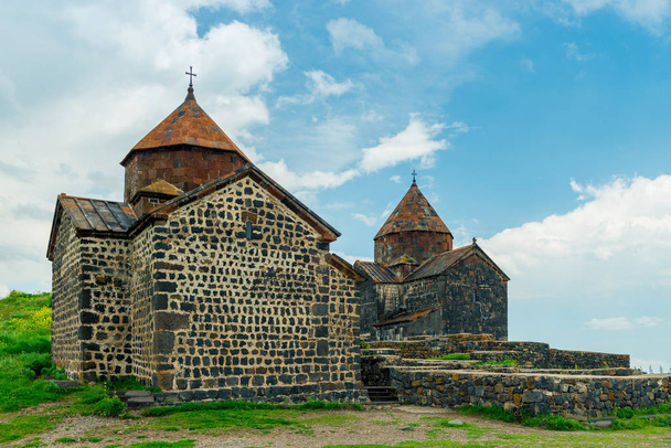 Photo of Sevanavank Monastery in Sevan in Armenia, famous touris - Photo, Image