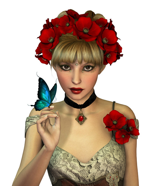 Red Poppies, 3d CG - Photo, Image
