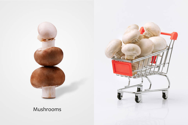 mushroom buying concept - Photo, Image