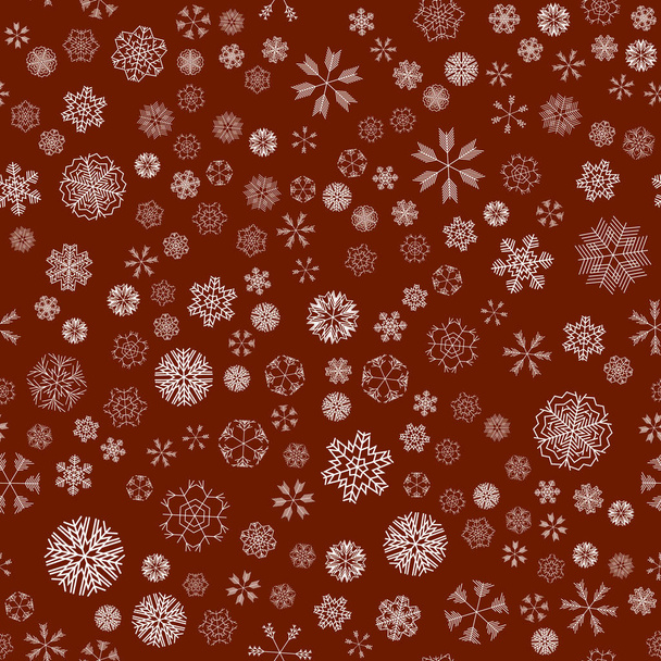 vector invierno nieve navidad patrón sin costuras
 - Vector, imagen