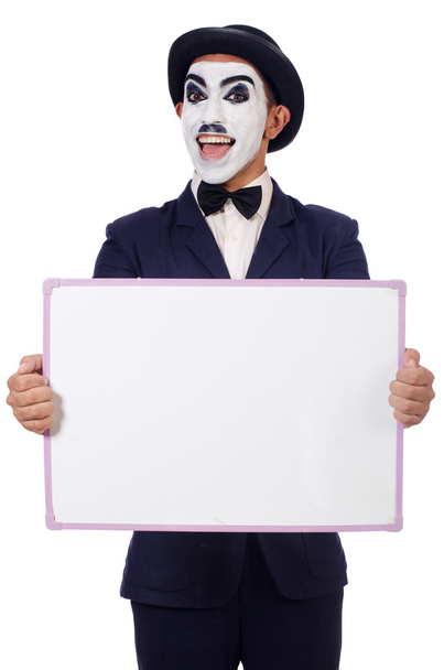 Funny man with blank board - Photo, Image