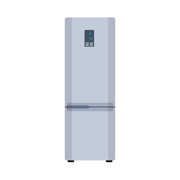 Refrigerador moderno refrigerador del congelador
 - Vector, imagen