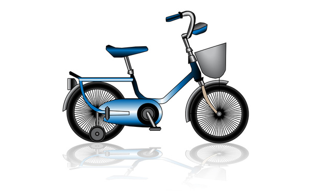 Children's bicycle - Vektor, obrázek