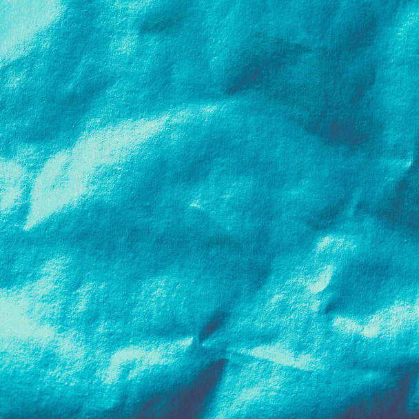 Turquoise foil texture, background, square - Фото, зображення