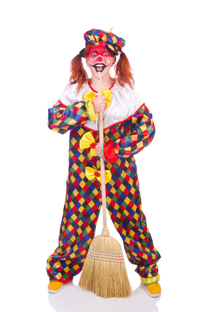 Clown con scopa
 - Foto, immagini